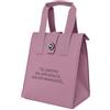 KASANOVA Borsa porta pranzo termica 12 L rosa con scritta