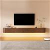 FGNIXLN Mobile TV Sospeso,120-240cm Tavolo per TV Moderno,Mobile Porta Televisore,Adatto per il Soggiorno e la Camera da Letto(200CM)