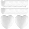 ZOFUN 40 palline di polistirolo a forma di cuore, 5 cm, grandi sfere di polistirolo, a forma di cuore, in polistirolo, per fai da te, San Valentino, Natale, matrimonio, decorazione da tavolo