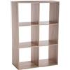 5 five simply smart 5five - mix n modul effetto legno naturale 6 ripiani