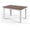 Vicco Tavolo da pranzo Karlos, Noce, 140 x 90 cm, per l'utilizzo come tavolo da pranzo fisso in soggiorno o sala da pranzo
