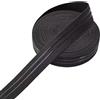 AYHYHLJZJ Elastico da 5 m, ampio elastico nero, 2 cm di larghezza, nastro elastico antiscivolo, largo, in silicone, per cucito, parrucche, cinture e progetti fai da te (nero, 5 m x 2,0 cm)
