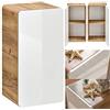 Lomadox Mobile da bagno sospeso LUTON-56, bianco lucido con rovere Wotan, larghezza x altezza x profondità circa 35/68/32 cm