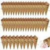 Eterspr 50 Pezzi Coni di Carta per Feste Carta Kraft, Sacchetti di Coriandoli per Matrimoni, con Spago e Adesivi, per Matrimoni, Piatti di Fiori di Caramelle e Coriandoli(Carta Kraft)