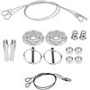 Aramox Perno del cofano, blocco del perno del cofano in lega di alluminio CNC, kit di blocco del perno del cofano universale, Argento