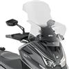 Generico D6124ST PARABREZZA PARAVENTO TRASPARENTE compatibile con KYMCO DTX 360 2021 2022 2023 2024 2025 COMPATIBILE CON GIVI D6124S