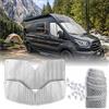 MJS Set di 3 coperture termiche interne per parabrezza e finestre compatibili con Ford Transit StreetScooter Work XL 2013-2026 (3 pezzi) parasole termico per finestra di camper