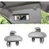 Esshogo 2 staffe a gancio per aletta parasole, staffa di fissaggio per specchio da trucco, Plastica Supporto Parasole per Auto Compatibile con A1 A3 A4L A5 A6L A7