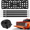 TOOSOAR Rete Elastica per Portellone Pickup 138cm - Rete di Sicurezza Carico Pesante con 4 Ganci Regolabili, Estensibile 20% per Rimorchi e Furgoni
