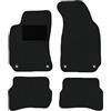 Alpha-Tex Produktions- und Handels GmbH Tappetini adatti per VW Passat B5 Tipo 3B (Costruzione 1996-2005), Hit nero | 4 pz. | Bordo nero | 4x chiusura a scatto