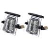 BEISJS Luci Targa Lampade Targa Per Jeep Per Wrangler Per JK Per JL 2007-2021 Auto 2 Pezzi Lampada Segnalazione Paraurti Posteriore Auto Portatarga LED Luce