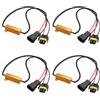 TIENFOKOTA Decoder per fari LED auto, resistori di carico 50 W 6 Ohm per lampadine H11/H8/H9 anti sfarfallio, codici di errore, spegnimento casuale, compatibili con luci HID e LED, IP67 impermeabile