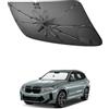 SHAOHAO Compatibile con BMW X3 G01 2018-2025 Parasole per Auto Parabrezza Parasole Facile Conservazione Maniglia Cordone Protezione Protezione UV Accessori
