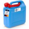 Hünersdorff Tanica Carburante Standard da 10 Litri, HDPE Colore Blu, con omologazione Un, Accessori Rossi