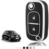 TOOMUME Cover Chiave TPU, Custodia Chiave Adatto per Renault Trafic Twingo Kangoo Megane Clio Captur Modus Master Wind Smart Forfour Fortwo, Copri Chiavi Guscio Chiave Auto Telecomando - Flip Key