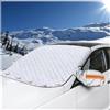 TDXWFBH Copri Parabrezza Auto Inverno per VW T-ROC R-Line 2019-2023 2024 2025 2026,Magnete Copri Vetro Auto Ghiaccio,Extra Spessa, per Gelo Ghiaccio Neve Sole
