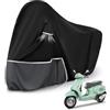 Kistrba Telo Copri da Esterno per Piaggio Vespa GTV GTS GT60/125/200/250/300 (senza bagagliaio), Telo Copertura Coprimoto Copri Moto Vespa 125 420D Tessuto Oxford Impermeabile, Nero e grigio scuro