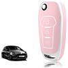 TOOMUME Cover Chiave TPU, Custodia Chiave Adatto per Ford Fiesta Focus Puma Mondeo Ecosport Explorer Kuga Ka Tourneo Connect Ranger F150, Copri Chiavi Guscio Chiave Auto Telecomando - Flip Key