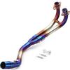 Generico Parti di assemblaggio Tubo Di Collegamento Scarico Moto Sistema Completo Senza Per Yamaha T-max 500 530 Tmax500 Tmax530 2008-2016(Type B)