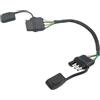 winwill Cavo di prolunga piatto per rimorchio a 4 pin, 30,5 cm, filo di rame puro 18 AWG, connettore laterale per veicolo e lato rimorchio a 4 vie