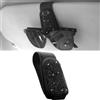 Anwlki Bling Portaocchiali da sole per aletta parasole auto Magnetico in Pelle Portaocchiali Clip Aletta, Strass Occhiali Astuccio Clip per Biglietti e Carte per Donne Ragazze (Nero)