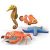 Schleich WILD LIFE | Set Esploratori delle Creature Marine 42742 | 4 pezzi | Set oceanico di 4 pezzi con cavalluccio marino, granchio, stella marina e pesce pagliaccio | figure dai 3 anni