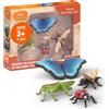 schleich WILD LIFE | Set Esploratore degli Insetti 42741 | 4 Figure | Insetti realistici dai 3 anni con ape, coccinella, farfalla e cavalletta | Da collezionare e giocare
