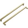 Hickory Hardware Maniglie per armadietti da cucina con nucleo solido, accessori per porte e cassetti, foro centrale da 30,4 cm, nichel dorato sfuggente, collezione Skylight (confezione da 1)