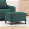 Gecheer Poggiapiedi, morbido velluto 100% poliestere con struttura in compensato, 60 x 50 x 41 cm, imbottitura in gommapiuma, colore verde scuro, per soggiorno, divano, poltrona reclinabile e camera da letto