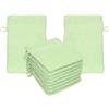 Betz 10 guanti da bagno manopola Palermo 100% cotone misure 16 x 21 cm colore verde