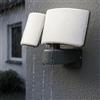 Miratic Faro LED da Esterno 2x20W - 2x1600lm Luce Bianca Calda 3000K Lampada da Parete Ideale per Terrazza Balcone Parcheggio Resistenza alle Intemperie IP65 IK10 (senza sensore di movimento)