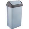 keeeper Cestino con Coperchio Basculante, 50 l, 38,5 x 29 x 66 cm, Swantje, Blu (Nordic Blue)