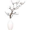 ZHDOKA 34 Pollici Ramo di Fiori di Ciliegio Artificiale, Steli Lunghi Finti Fiore di Prugna di Seta Ramo di Pesco Finto per Decorazioni da Tavola per Feste di Compleanno di Nozze (Senza Vaso)(Bianco)