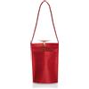 Generico 100 (Cento) Pezzi PortaBicchiere Porta Bicchiere da Collo in TNT con Tracolla - in TNT 80 gr 18 x 22 x 10 cm Ideale per Degustazioni e Eventi (Rosso)
