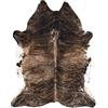 rugsx Tappeto in Pelle Bovina Artificiale Cowhide, Mucca, Motivo Animali, Finta Pelle, Tappeto per Soggiorno, casa, Camera da Letto, DIY Crafts, Marrone 180x220 cm