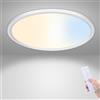 ALUSSO Plafoniera LED Soffitto Dimmerabile, 24W Lampada da Soffitto con Telecomando 3000K-6500K 2400LM Plafoniera Bagno, IP44 Impermeabile Lampadario LED, Rotondo Ø29cm