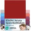 etérea Himmlische Qualität etérea Jersey lenzuolo con angoli 80x160-80x180 cm Ciliegia Epaisseur 15-20 cm - 100% Cotone - Oekotex materasso Letto copripiumino - lenzuola 80x160cm - 80x180cm Rosso