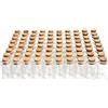 MAOOY 80pz Bottigliette di Vetro Piccole,8ml Vasetti Barattolini Vetro Piccoli con Tappo Sughero,Bottiglie Mignon per Porta Spezie, Bomboniere e Marmellata,Decorazioni Artigianali fai-da-te
