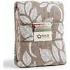 Riad Arredo Trapuntino Matrimoniale Primaverile Estivo Double Face Ricamato Morbida Microfibra 250x250 cm - Copriletto Trapuntato Leggero Elegante Moderno Anallergico (Clipper Tortora)