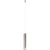 GLOBO Lampada a sospensione a batteria Pelo, colore argento, dimmerabile e rimovibile, diametro 3,8 cm