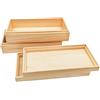 Anktily - 2 confezioni di scatole portaoggetti in legno non finite con coperchio superiore, scatole in legno di pino per fai da te, artigianato e stoccaggio per casa (20x10x5cm)