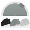 Changshade - Tende oscuranti a semicerchio per finestre ad arco, raggio: 91,4 cm, plissettate, senza forature, a mezza luna, cellulari, facili da tagliare e installare, confezione da 2