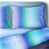 Morfeo Completo Letto Matrimoniale, Singolo, 1 Piazza e Mezzo LUMIERE RELAX Puro cotone Set Lenzuola (Blu, 1 Piazza Singolo)