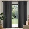 Joydeco Tende Oscuranti per Interni 2 Pezzi L 140 x A 240 CM, Tenda Termiche con Passanti Nascosti per Soggiorno Moderne Cameretta Bambini Camera da Letto Blackout Curtains, Grigio Scuro