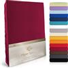 Moon Luxury lenzuolo sotto con angoli elasticizzati, Jersey Stretch 230 G/M² per acqua letti, materassi e tradizionali materassi, Cotone, mora, 90x200-100x220