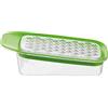 Tescoma Grattugia multifunzionale per frutta e verdura, tre lame di plastica intercambiabili, 22 x 7 cm, linea Vitamino