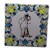 Generico Sottopentola in Ceramica Pulcinella Napoletano, Resistente al Calore per Pentole e Padelle, Piastrella da Parete Cucina Design Tradizionale Italiano, Idea Regalo Souvenir Napoli (mod.3)