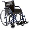 REMEDIA ONE Sedia a Rotelle Pieghevole Leggera ad Autospinta, 43 cm, Blu