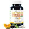 Alzuro Labs Saw Palmetto e semi di Zucca | 500mg estratto (4:1 & 10:1) | 120 veg capsule | 4 Mesi | Cucurbita pepo | GMP & Testato da Laboratorio Indipendente