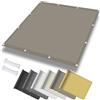 GOUSANG Tenda Parasole Vela Ombreggiante 0.4 x 4 m Impermeabile, Rettangolare Tenda da Sole Parasole con Occhielli e Fune per Arredo Esterno Giardino, Tortora